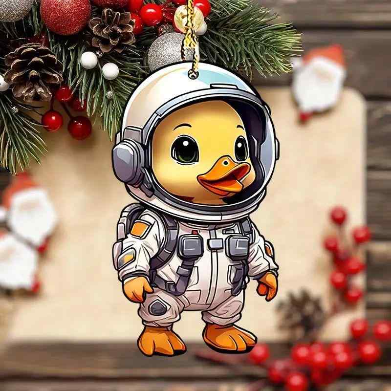 カーオーナメント かわいい おしゃれ アクリル製 クリスマスツリー デコレーション 車内装飾 バックミ..