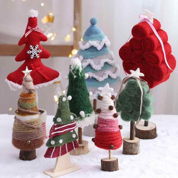 Rakuten - クリスマスツリー ミニサイズ 卓上 おしゃれ かわいい デコレーション オーナメント 手作り DIY キット ポリエステル素材 クリスマス飾り