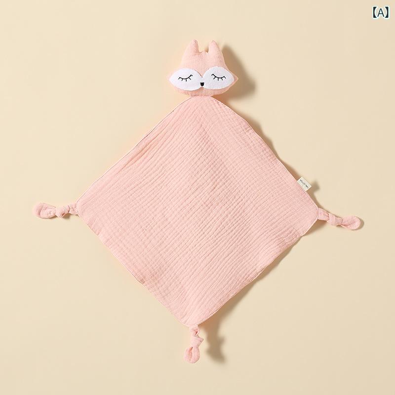 ベビーおもちゃ ベビー 赤ちゃん 新生児 噛める なめられる 口にできる 安眠 寝かしつけ ぬいぐるみ 人形 ハンドパペット 安心毛布 綿100% コットン ふわふわ 動物 2