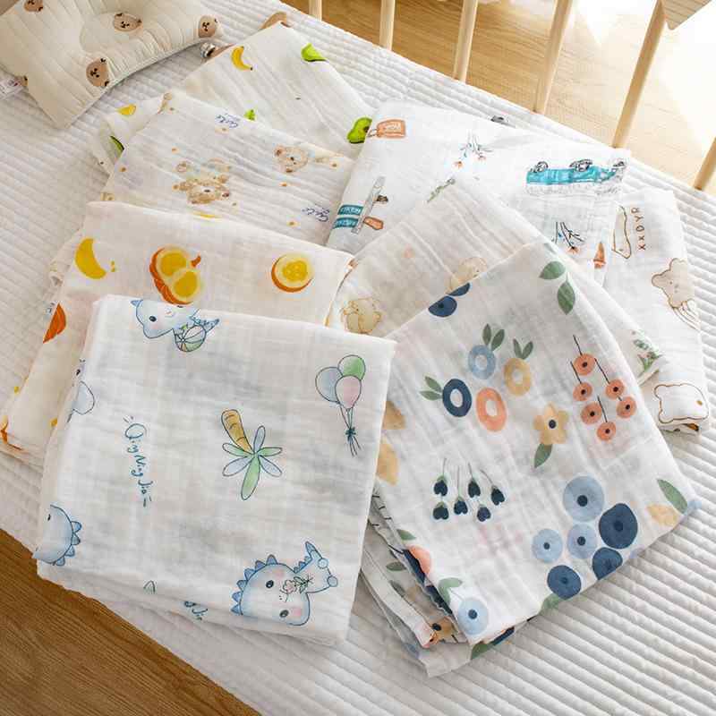 ブランケット ベビー 子供 大人用 接触冷感 超薄手 二重ガーゼ 綿 タオルケット おくるみ バスタオル 夏用 通気性 速乾