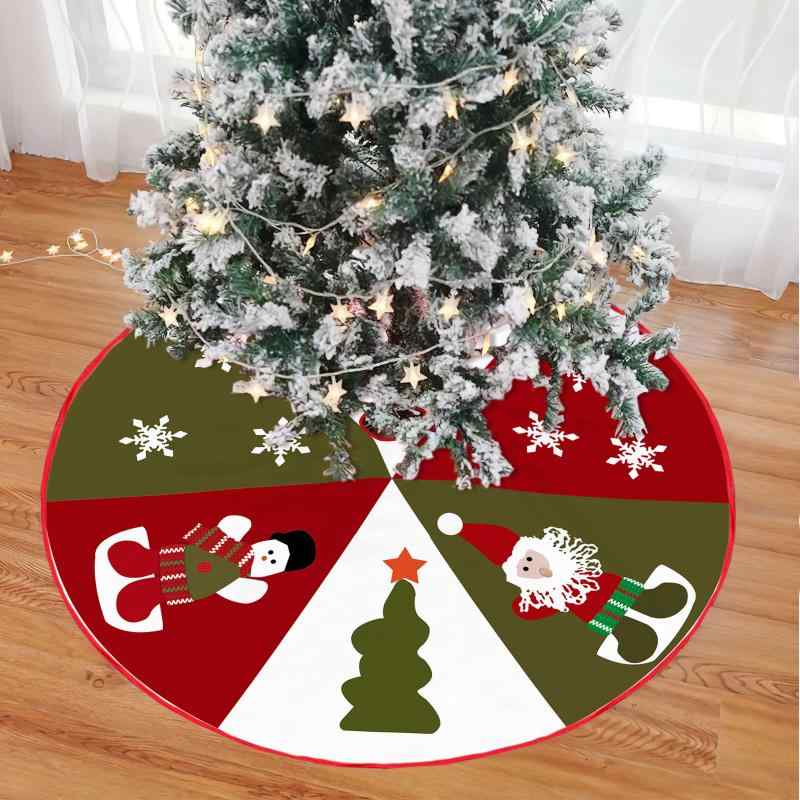 クリスマスツリースカート ショートベルベット製 柔らか 足元装飾 店舗 ホテル 商業施設 イベント用 モ..