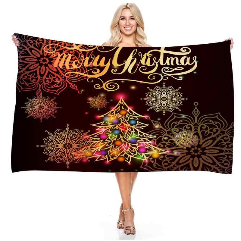 ビーチタオル 砂がつきにくい 吸水 速乾 マイクロファイバー クリスマス アニメキャラクター デジタルプリント 長方形 バスタオル 湯上りタオル スポーツタオル 運動用タオル プール 海水浴 レジャー アウトドア 夏用(x2)