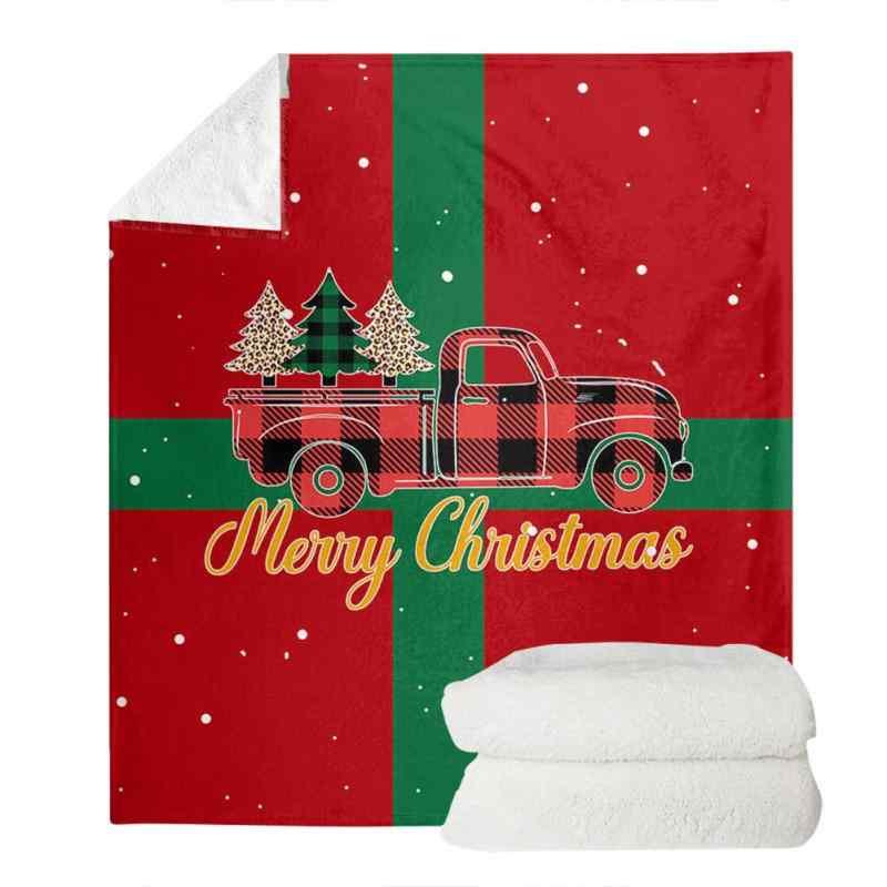 毛布 コーラルフリース ふわふわ 秋冬用 暖かい プリント柄 クリスマス プレゼント リビング 寝室 インテリア 150x200cm ポリエステル 色落ちしにくい ブランケット