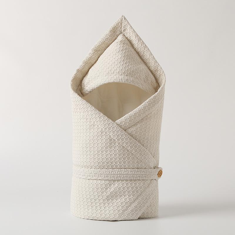 おくるみ ベビー 新生児 厚手 中綿入り コットンブレンド スナップボタン 無地 多機能 寝冷え防止 スリーパー 抱っこ布団 保温性抜群 春秋冬 ホワイト ブルー ピンク グレー