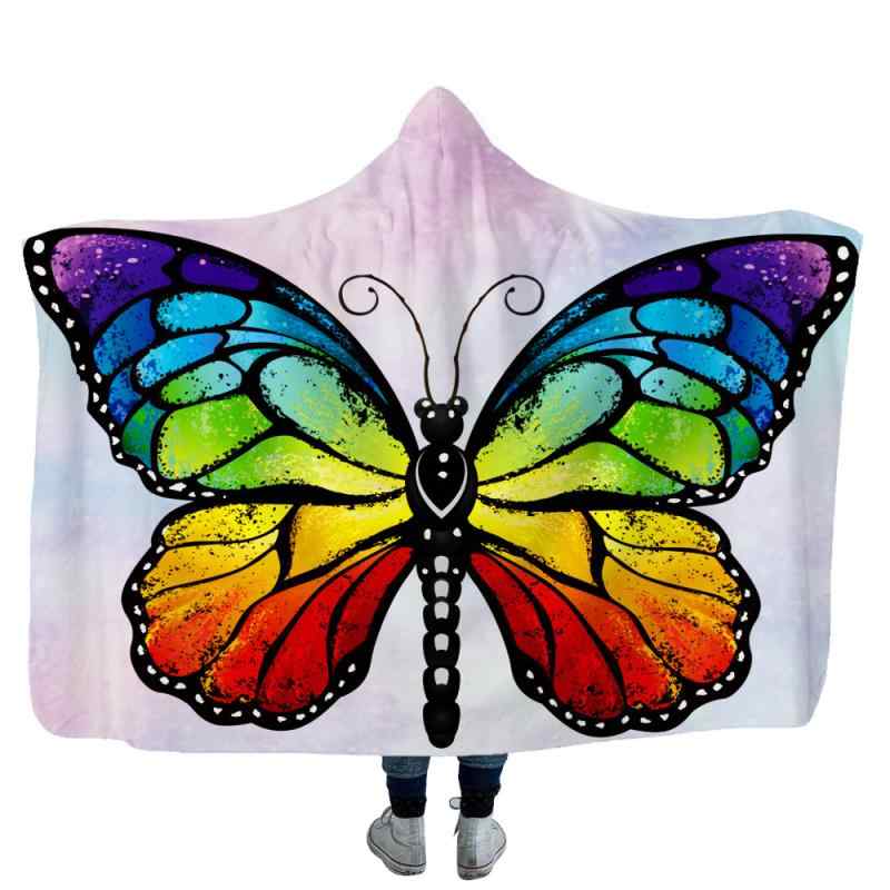 着る毛布キッズ子供用フード付きポン...