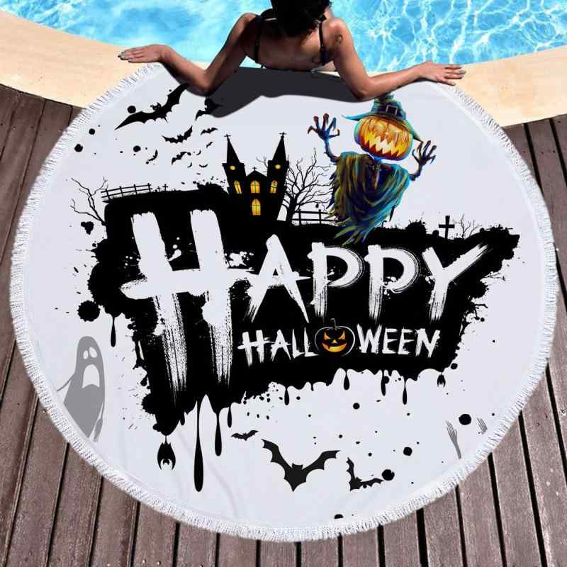 ビーチタオル 吸水速乾 マイクロファイバー 大判 クリスマス 丸型 フリンジ付き デジタルプリント 肌触り抜群 プール 海水浴 レジャー 旅行用