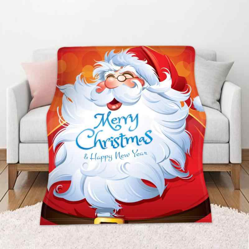 ブランケット ポリエステル100% クリスマス 秋冬 暖かい 保温 ソファカバー ひざ掛け 高精細デジタルプリント 両面フランネル モダン シンプル