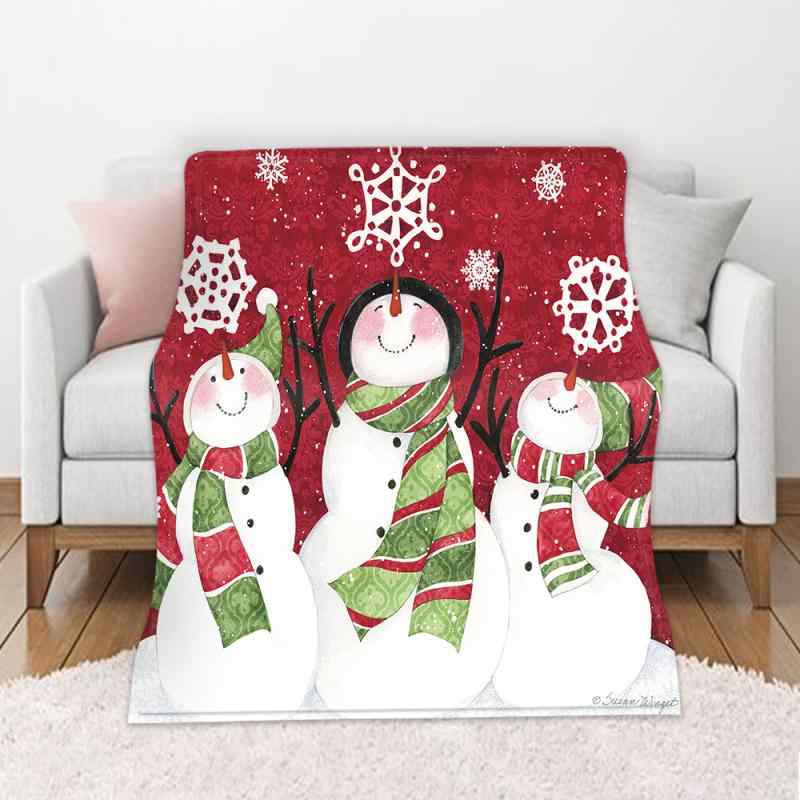 ブランケット 保温 あったか 両面フランネル 高精細デジタルプリント ソファカバー スローケット 冷房対策 オールシーズン 大判 秋冬 クリスマス ポリエステル モダン シンプル