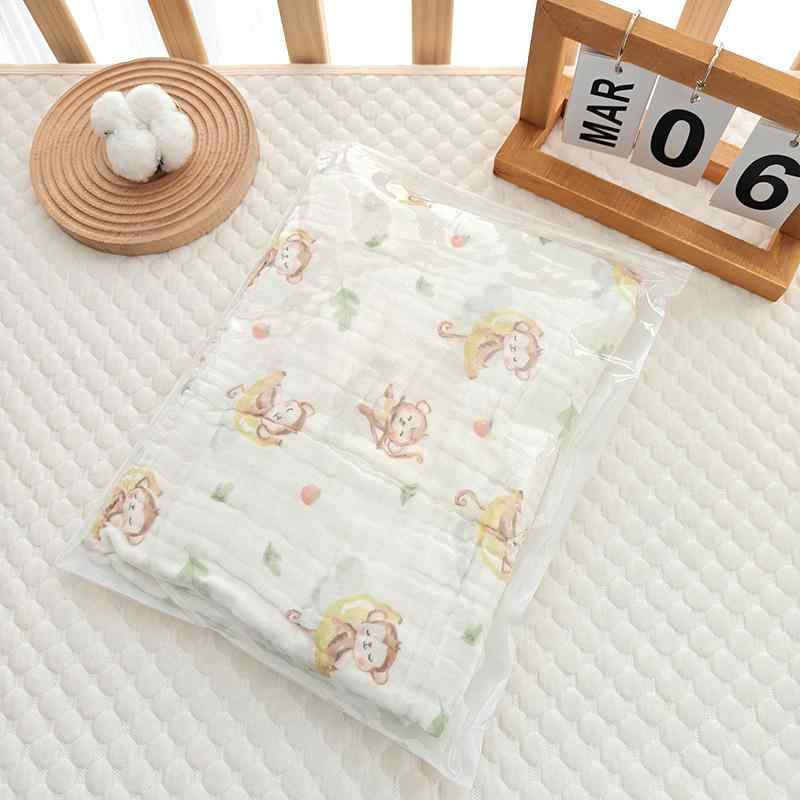 バスタオル ベビー 新生児 綿100% 6重ガーゼ おくるみ ブランケット 湯上りタオル 水洗いOK 吸水速乾 柔らか ふわふわ 通気性 通年 動物 キャラクター柄 大判サイズ 90cm