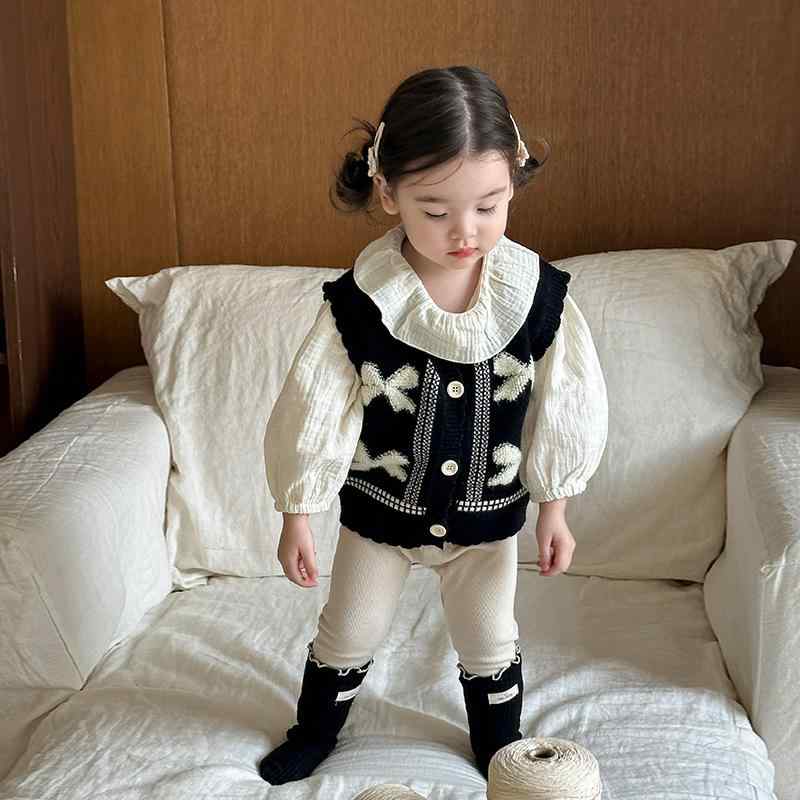 ベビー服 女の子 ニットカーディガン トップス パンツ セットアップ 秋冬 韓国風 ソフトな肌触り かわ..