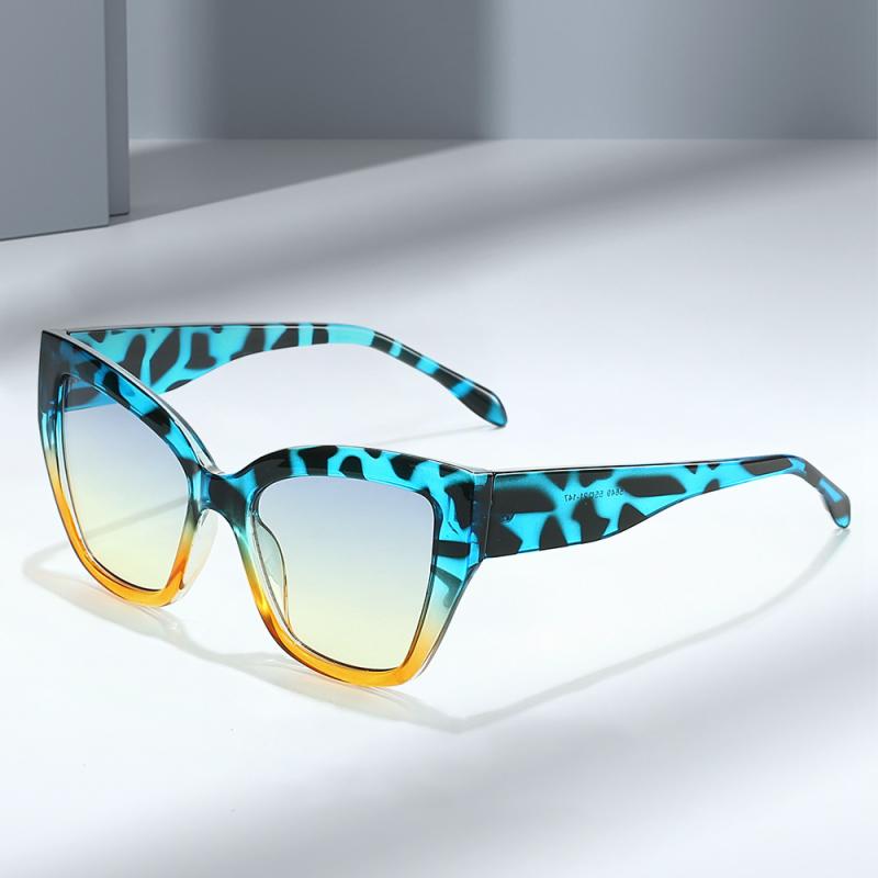 サングラス キャットアイ UV400 UVカット 紫外線対策 欧米風 レトロ クラシック おしゃれ トレンド ヒョウ柄 ファッション アイウェア PCフレーム PCレンズ アウトドア レジャー 旅行 ドライブ 通勤 秋冬(4)