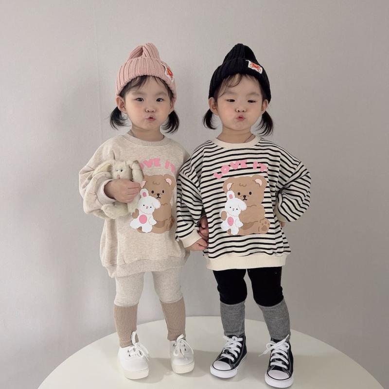 トップス 女の子 キッズ 子供 スウェット トレーナー キャラクタープリント クルーネック 綿 コットン 吸湿速乾 ソフトタッチ 春秋 普段使い 通園通学