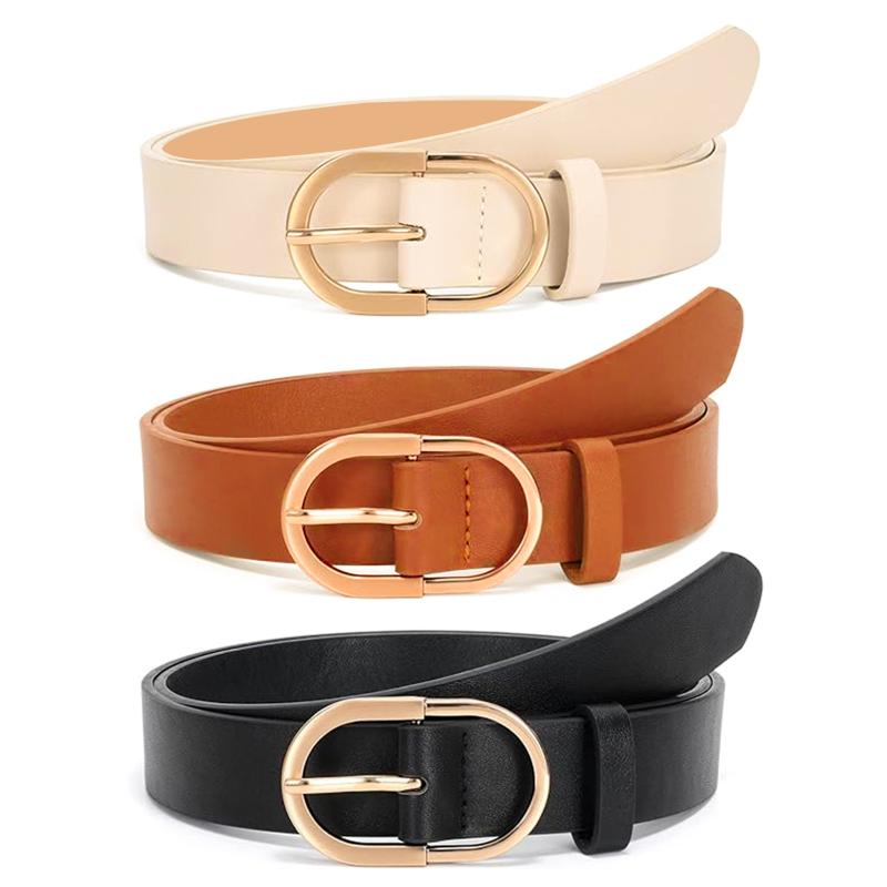 レディース ベルト PUレザー ピンバックル カジュアル ビジネス オフィス 通勤 普段使い シンプル おし..