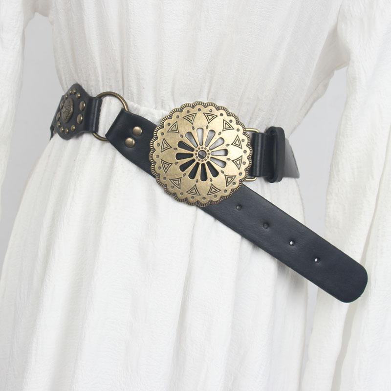 ウエストベルト レディース ウェスタン アメカジ レトロ ヴィンテージ デニム風 個性的 サブカルチャー..