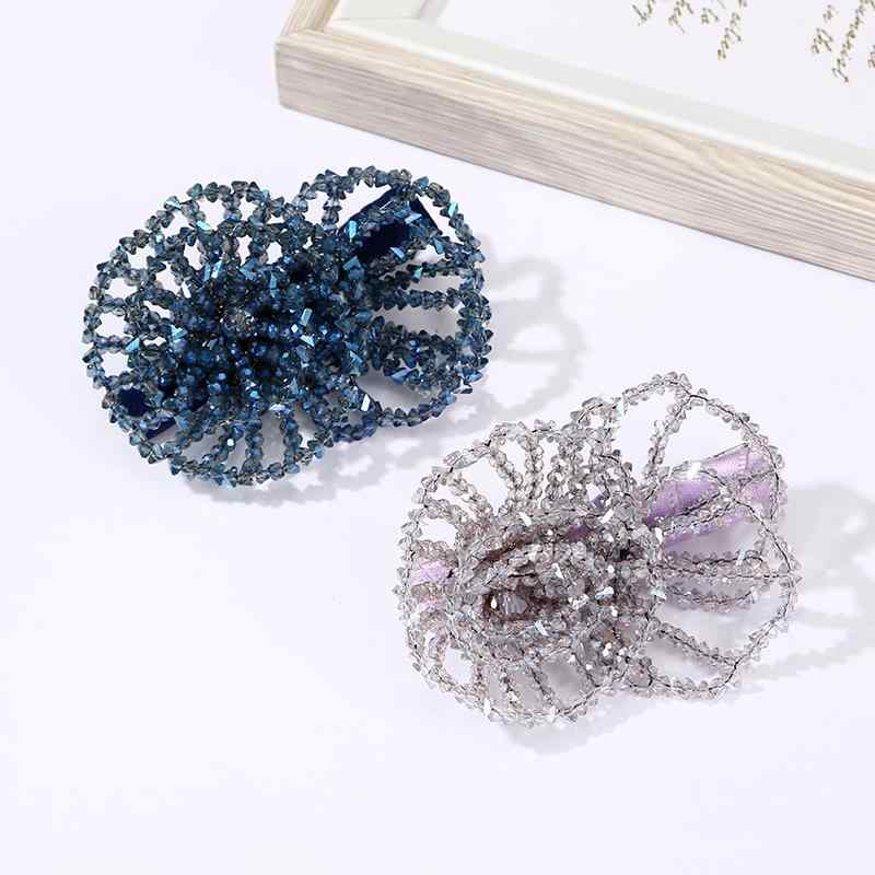 ヘアクリップ レディース 精巧なデザイン ローズレース クリスタルビーズフラワー 手作り 高級感 イン..