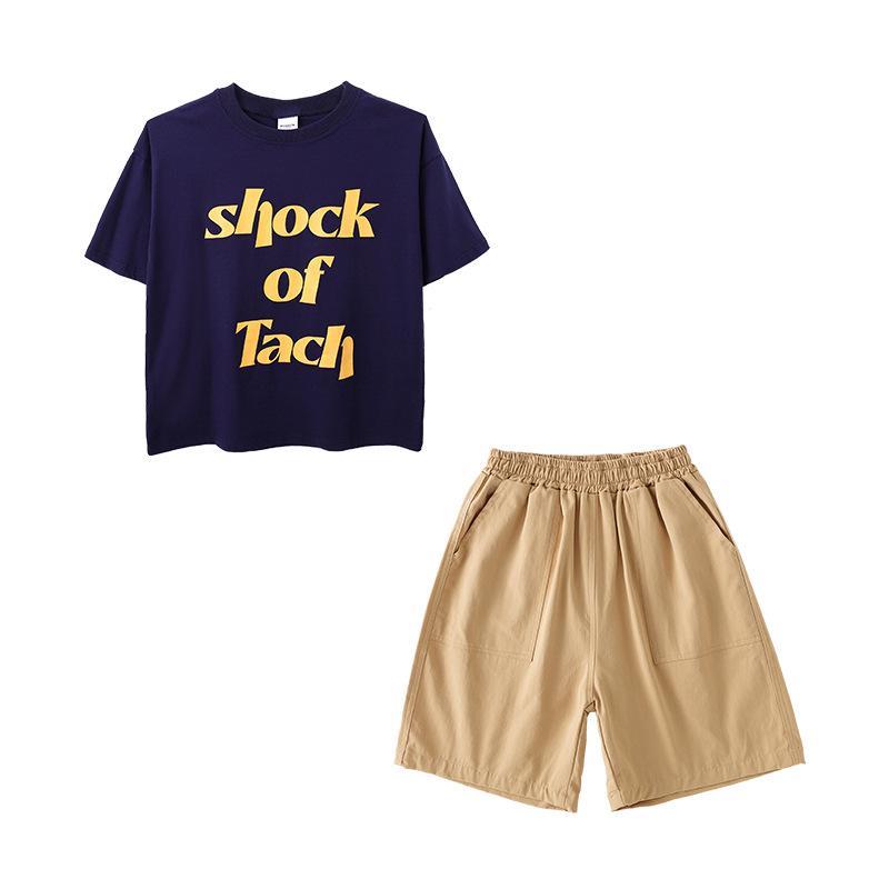 ダンスウェア キッズ 男の子 ジュニア ストリートダンス ヒップホップ ジャズダンス セットアップ 発表会 練習着 韓国風 K-POP 夏服 綿混