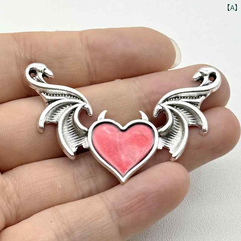チャーム DIY パーツ ハンドメイド アクセサリー 手芸 メタル ビーズ レトロ バタフライ 蛾 ペンダント トップ ピアス ネックレス キーホルダー 素材 電気メッキ加工 ダークスタイルの商品画像 2