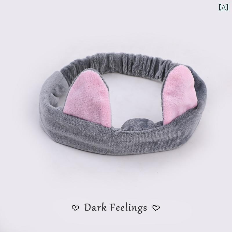 ヘアバンド レディース 女性用 カップル ペア 洗顔用 メイク パック お風呂上がり ルームウェア ふわふわ もこもこ 吸水速乾 やわらか 韓国風 かわいい おしゃれ 猫耳 うさ耳 リボン