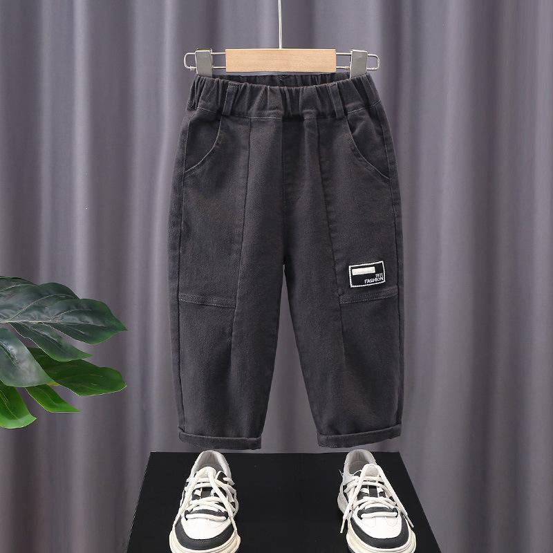 パンツ 男の子 キッズ ウエストゴム 柔らか加工 ゆったり カジュアル 長パンツ 着回し おしゃれ 韓国風..