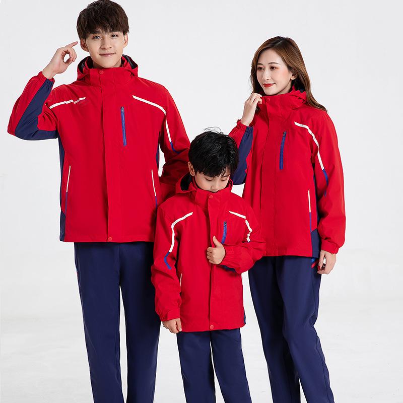 スキーウェア 親子 カップル 学生 防寒 暖かい 防水 透湿 フリースインナー付き 2点セット 中綿ジャケ..