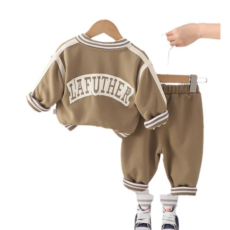 キッズセットアップ 男の子 ベビー 春秋 長袖 ロングパンツ カジュアル おしゃれ 柔らかい 肌触り 綿素..