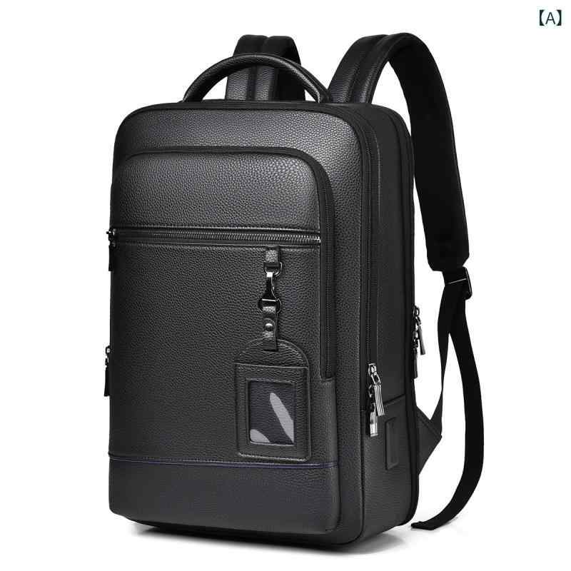 ・カラー: ブラック・対象: メンズ・用途: ビジネス・素材: PU・スタイル: ビジネス・容量: 20-35L・機能: 負担軽減・PC収納サイズ: 40.64cm・柄: 無地・裏地: ポリエステル・デザイン: ステッチ・背負い: クッション付き