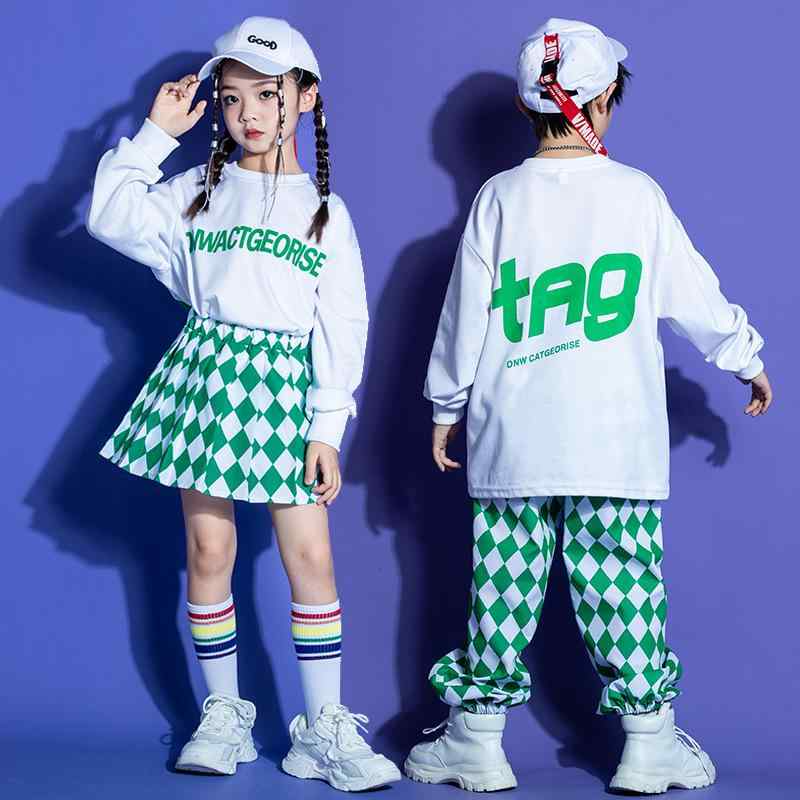 キッズ スウェット トレーナー 男の子 女の子 小学生 ゆったり ルーズ ストリートダンス ダンス衣装 発..