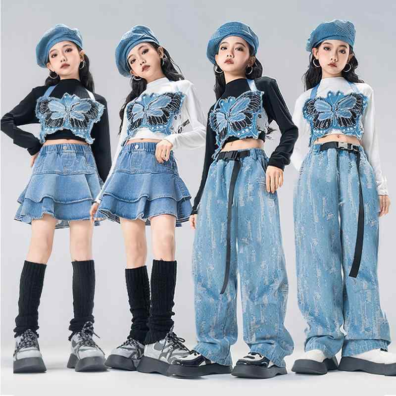 ダンス衣装 女児 キッズ ジュニア ジャズ ストリート ヒップホップ 発表会 演出服 秋冬 ステージ イベ..