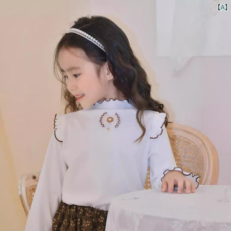 Tシャツ キッズ 女の子 ガールズ やわらか素材 厚手 韓国子供服 カジュアル インナ...