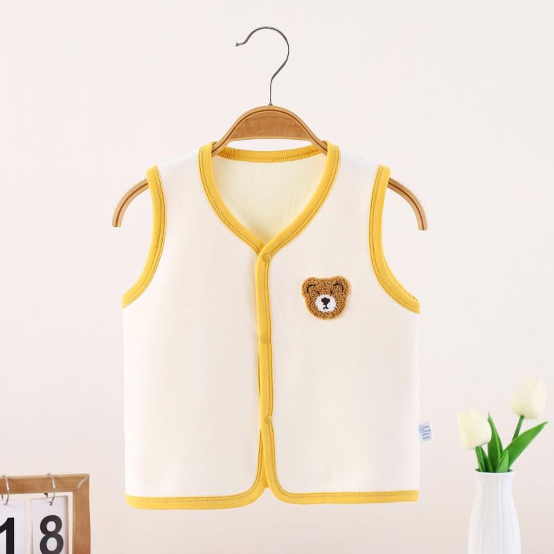 ベスト ベビー 新生児 男の子 女の子 男女兼用 中綿入り 保温 防寒 春秋アウター コットン キルティン..