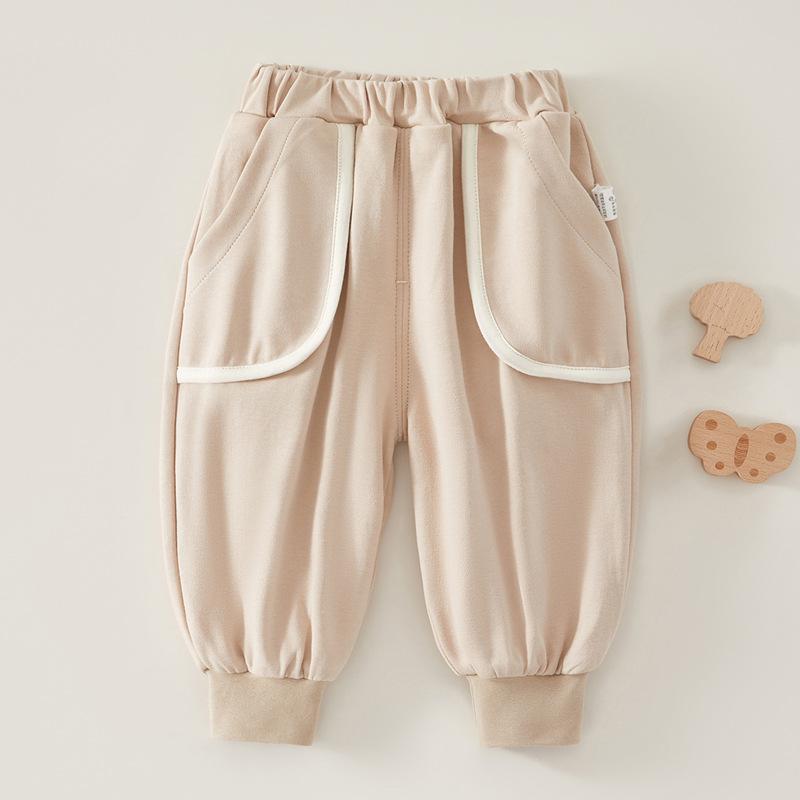 パンツ ベビー キッズ 男女兼用 秋 韓国風 コットン100% カジュアル スポーツパンツ 部屋着 ロングパンツ 柔らかい 肌触り キャラクター タイガー柄 ダブルレイヤー