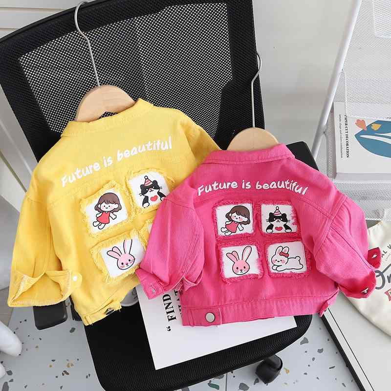 ジャケット ベビー 女の子 キッズ 秋物 柔らか 肌に優しい 長袖 コットン 襟付き シャツ風 シングルボ..