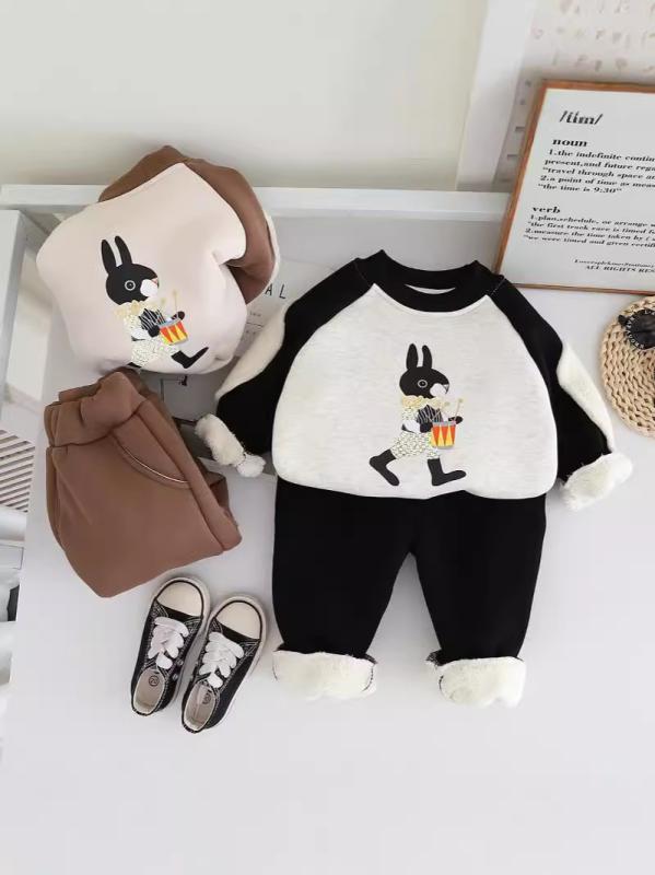 スウェット セットアップ ベビー 男の子 裏起毛 厚手 保温性 秋冬 韓国風 かわいい...