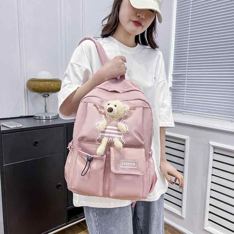 リュックサック キッズ 女の子 小学生 中学生 軽量 大容量 肩の負担を軽減 キャンバス生地 バックパッ..