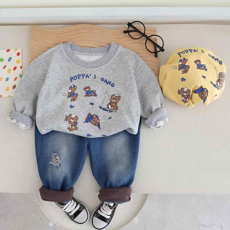 セットアップ 男の子 キッズ ベビー 赤ちゃん コットン 綿 柔らか素材 トレーナー スウェット 長ズボン..