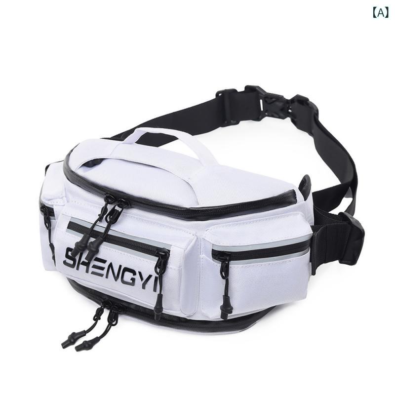 ボディバッグ メンズ 防水 ライディング ストリート カジュアル 旅行 オックスフォード生地 ウエストバ..