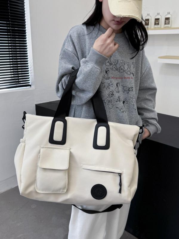Suit Case - バッグ ユニセックス 大容量 ポータブル 通気性 耐摩耗性 軽量 トラベル ボストン ジム スイム オックスフォード生地 カジュアル ブリットスタイル