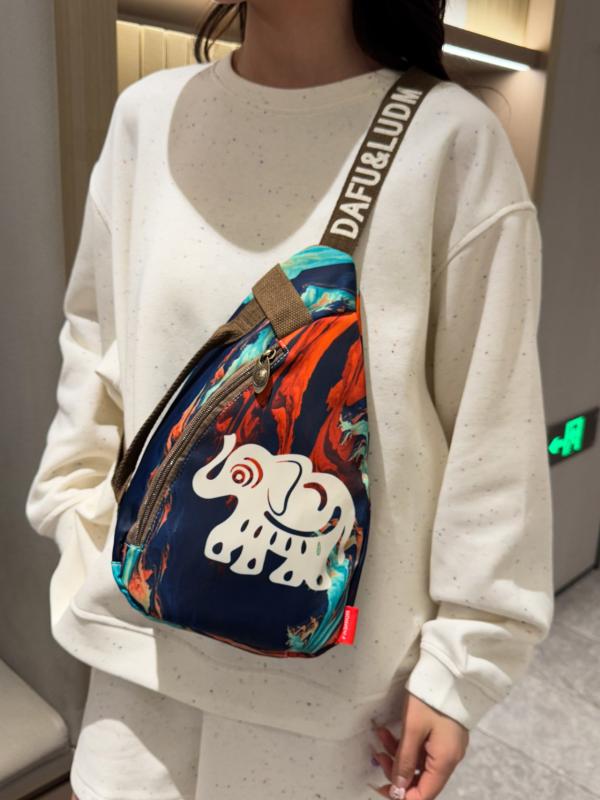 ボディバッグ レディース 軽量 多収納 ナイロン 旅行 通勤 通学 アウトドア レジャー 普段使い おしゃれ カジュアル ストリート系 スタイリッシュ 民族風 アート風