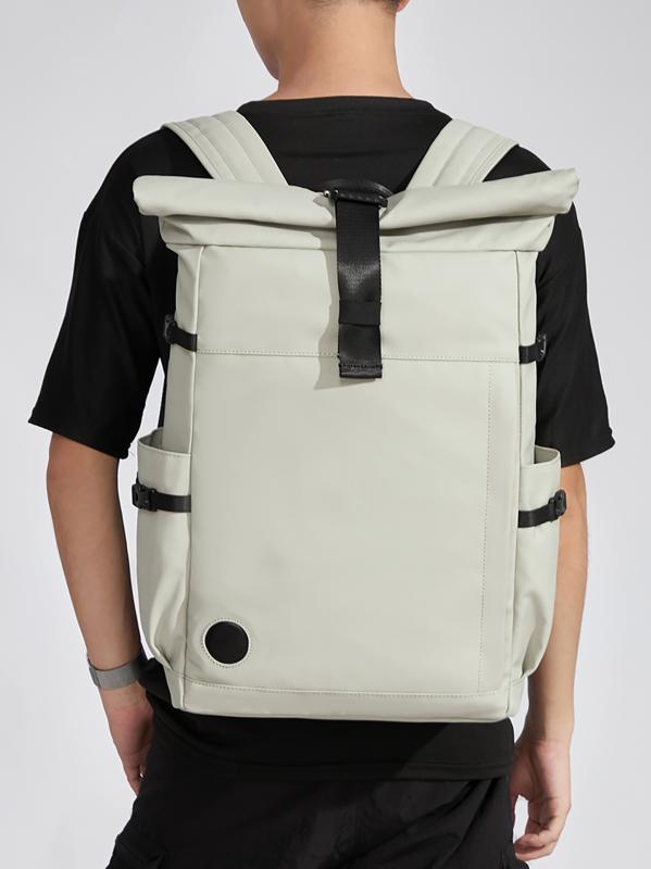 楽天セキュアデポリュックサック バックパック ユニセックス メンズ レディース 防水 軽量 大容量 多機能 通勤 通学 アウトドア 旅行 スポーツ 登山 ハイキング 16インチPC収納 ポリエステル 無地 ストリート カジュアル ブラック モランディグリーン