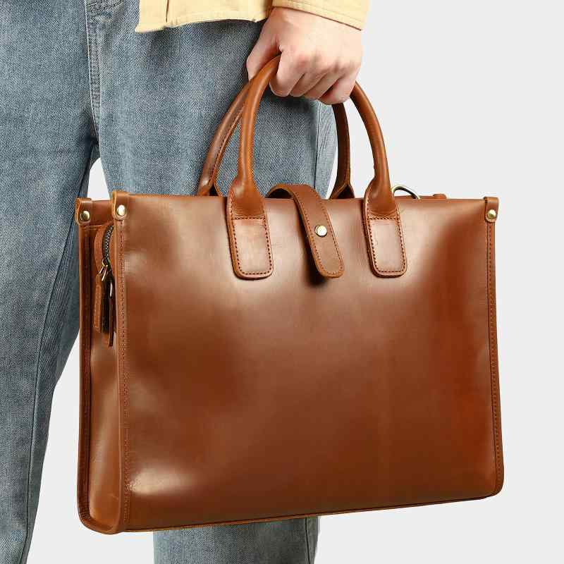 ビジネスバッグ メンズ ブリーフケース 書類鞄 手提げ鞄 本革 牛革 クレイジーホースレザー 大容量 PC..