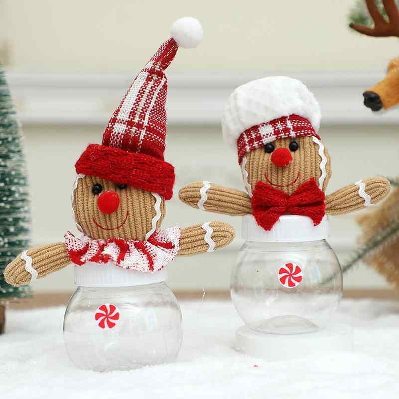 キャンディージャー キッズ クリスマスデコレーション ジンジャーブレッドマン ミニ 布製 かわいい お..