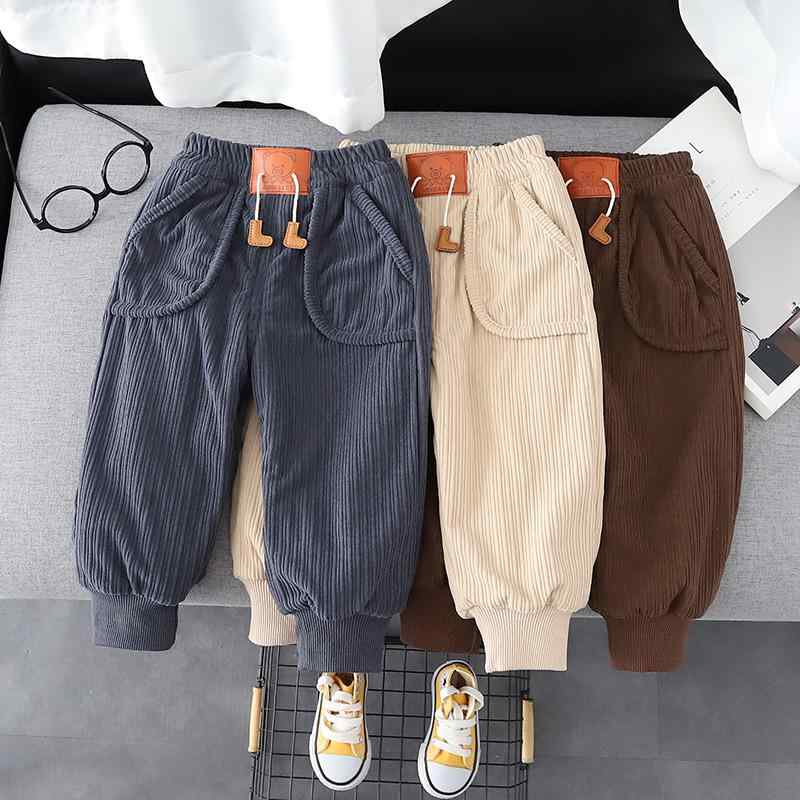 パンツ 子供服 男女兼用 ベビー キッズ 一体型裏起毛 シェニール 暖かい 防寒 ゆったり ジョガーパンツ..