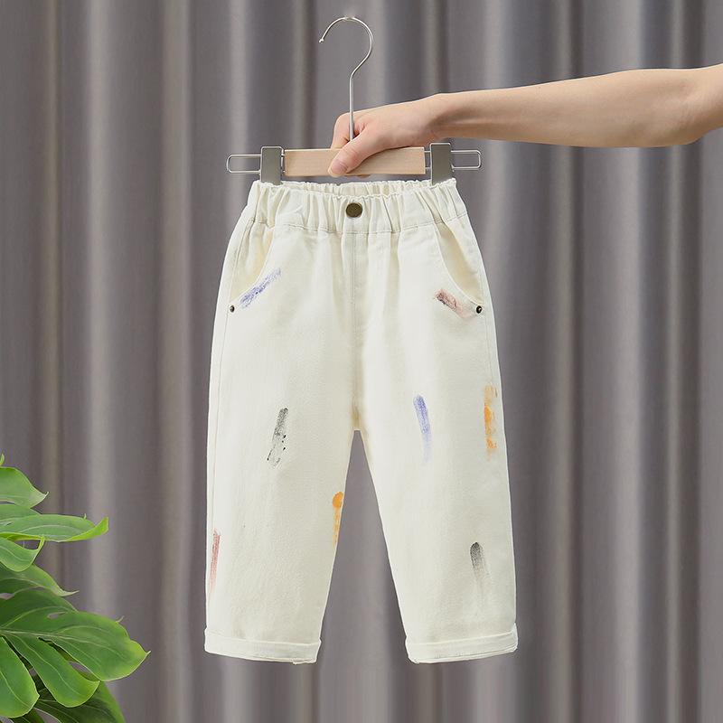 パンツ 男の子 キッズ 裏起毛 デニム ロングパンツ あったか 防寒 保温 綿混 ソフトな肌触り 無地 オフ..