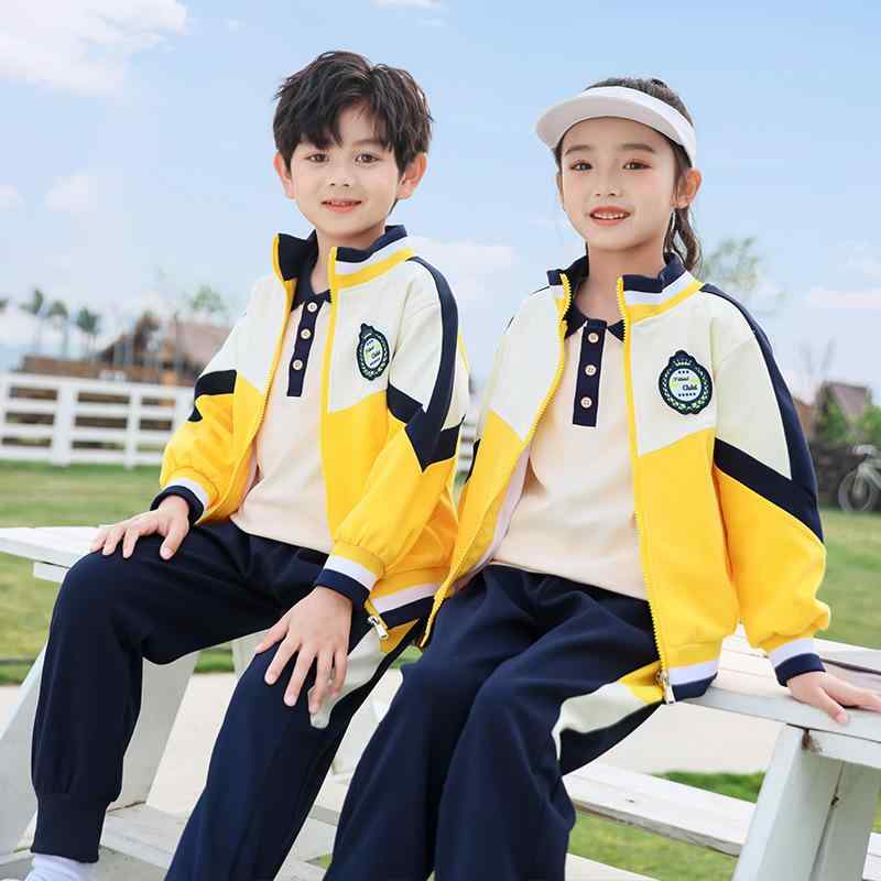 体操服 キッズ 男女兼用 綿素材 柔らか肌触り 小学生 幼稚園 運動会 通学 通園 学院風 3点セット 春夏秋冬