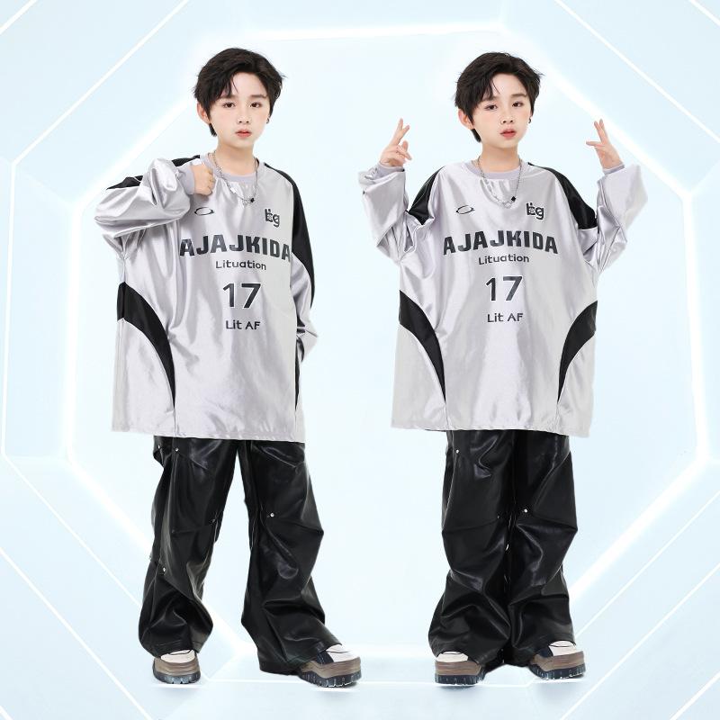 ダンス 衣装 キッズ 男の子 女の子 ヒップホップ ストリート ジャズ 発表会 舞台 パフォーマンス 演出服 おしゃれ クール 春秋