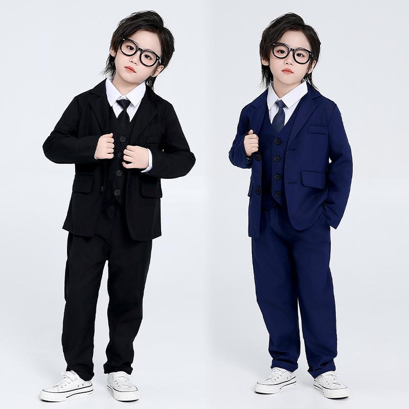 キッズ 男の子 フォーマルスーツ セットアップ ピアノ発表会 演奏会 結婚式 卒業式 入学式 七五三 フラワーボーイ リングボーイ セレモニー 礼服 ブリティッ...