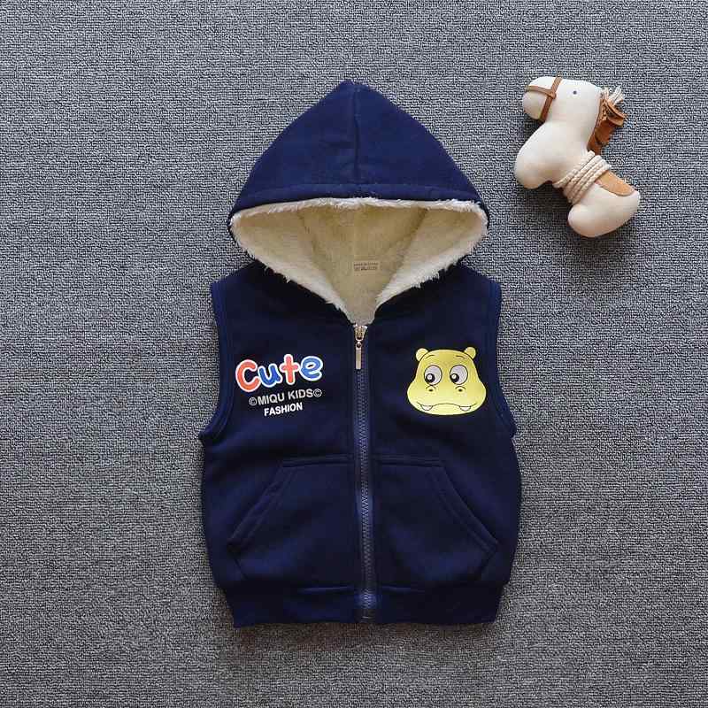 ベスト 男の子 ベビー キッズ 子供 裏起毛 二重 フード付き フルジップ 綿 ソフトタッチ 秋冬 春夏対応