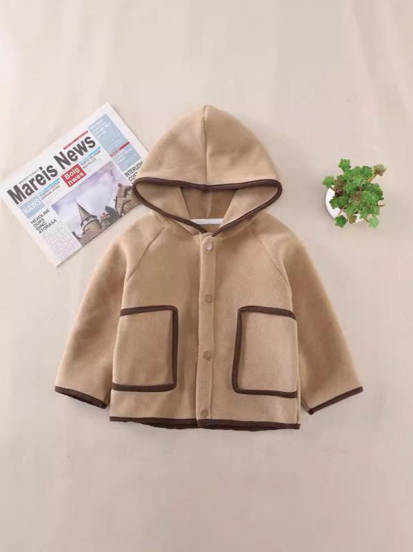 キッズ ベビー アウター 裏起毛 厚手 暖かい ボア フード付き 韓国風 おしゃれ かわいい 冬物 コットン..