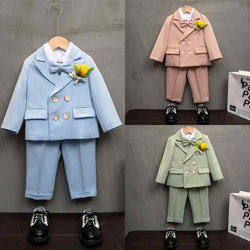 キッズ フォーマルスーツ 男の子 女の子 ブリティッシュスタイル シングルブレスト セットアップ 結婚式 発表会 誕生日 パーティー 卒業式 入学式 七五三 礼...