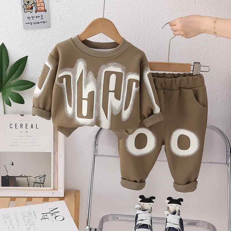 キッズ 男の子 春秋 長袖 トレーナー パンツ おしゃれ カジュアル 韓国風 英字ロゴ ルームウェア ベビ..